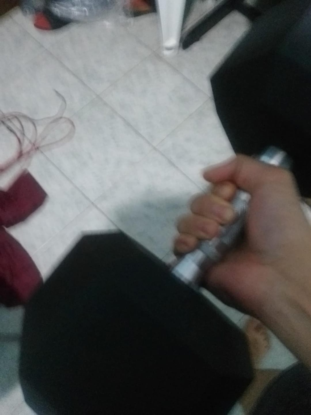 Customer photo review of Mancuerna Hexagonal 5 a 100 lb IRONSIDE Fitness (unidad)