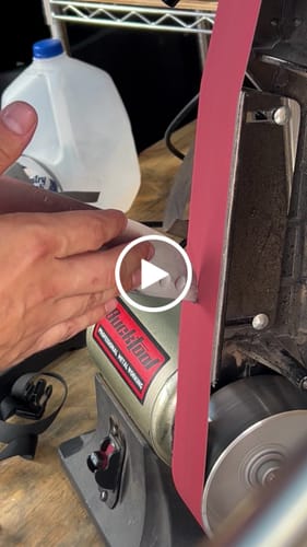 Customer video review of 2 X 42 Inch Flexible Ceramic Sanding Belts, 6 Pack