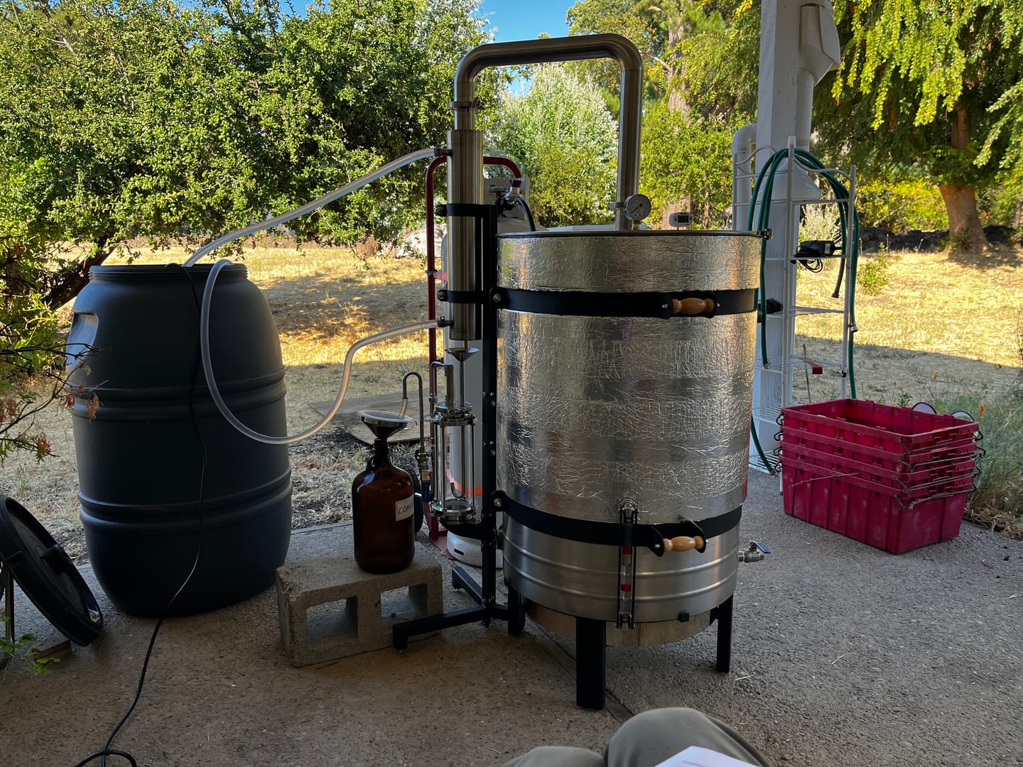 Customer photo review of Commercial essential oil distiller 32G (120L)