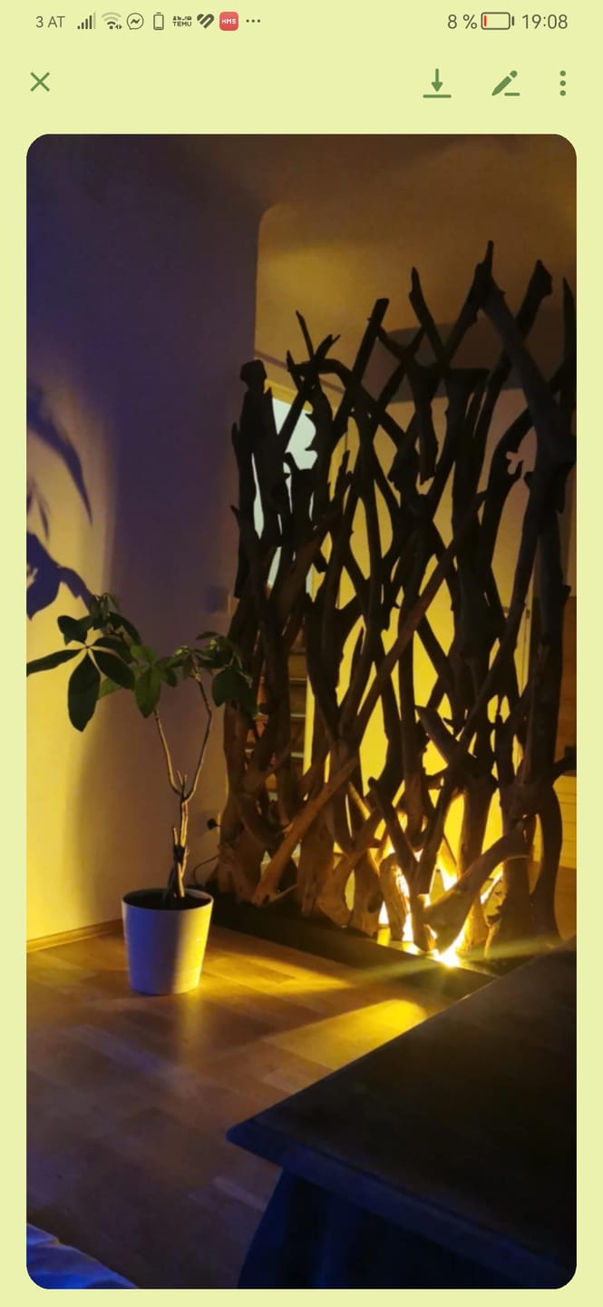 Customer photo review of Design Raumteiler mit Beleuchtung im Sockel
