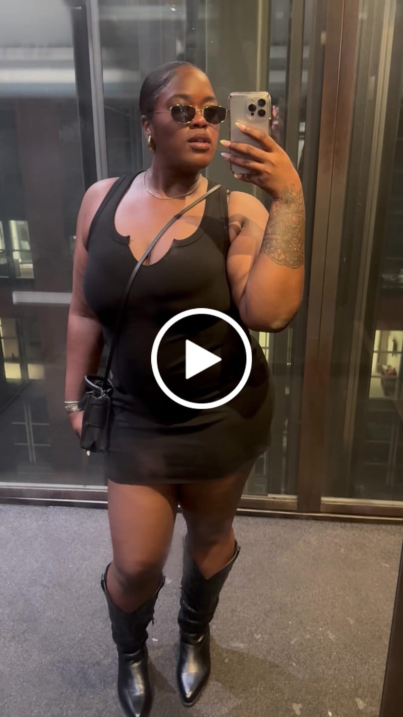 Customer video review of NOTCH TANK DRESS