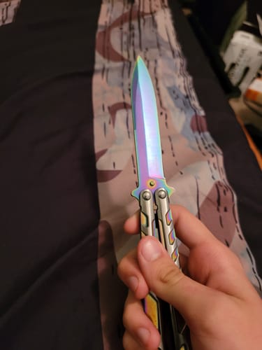 Customer photo review of Venom Balisong