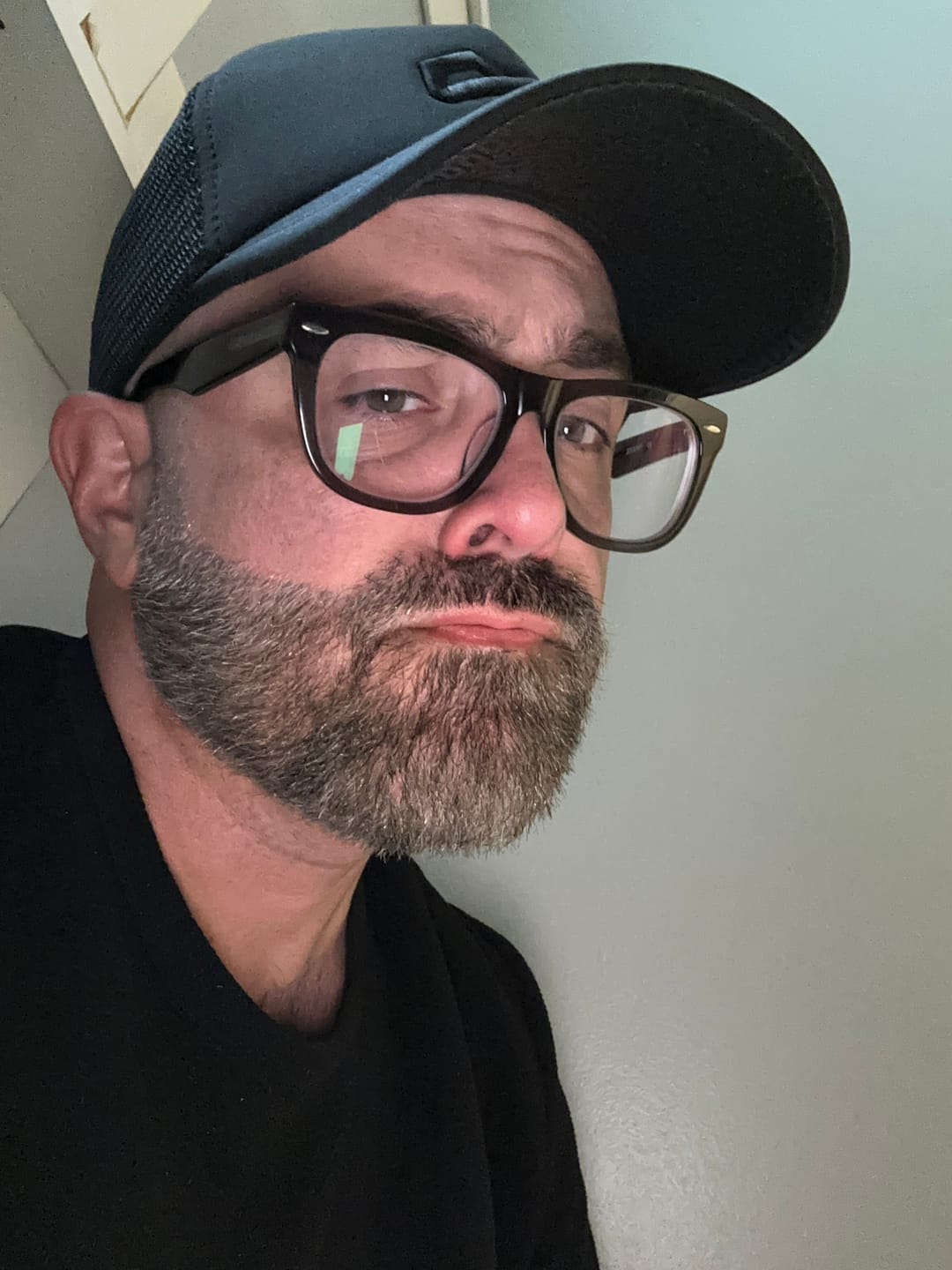 Customer photo review of XL Foam Trucker Snapback - Black