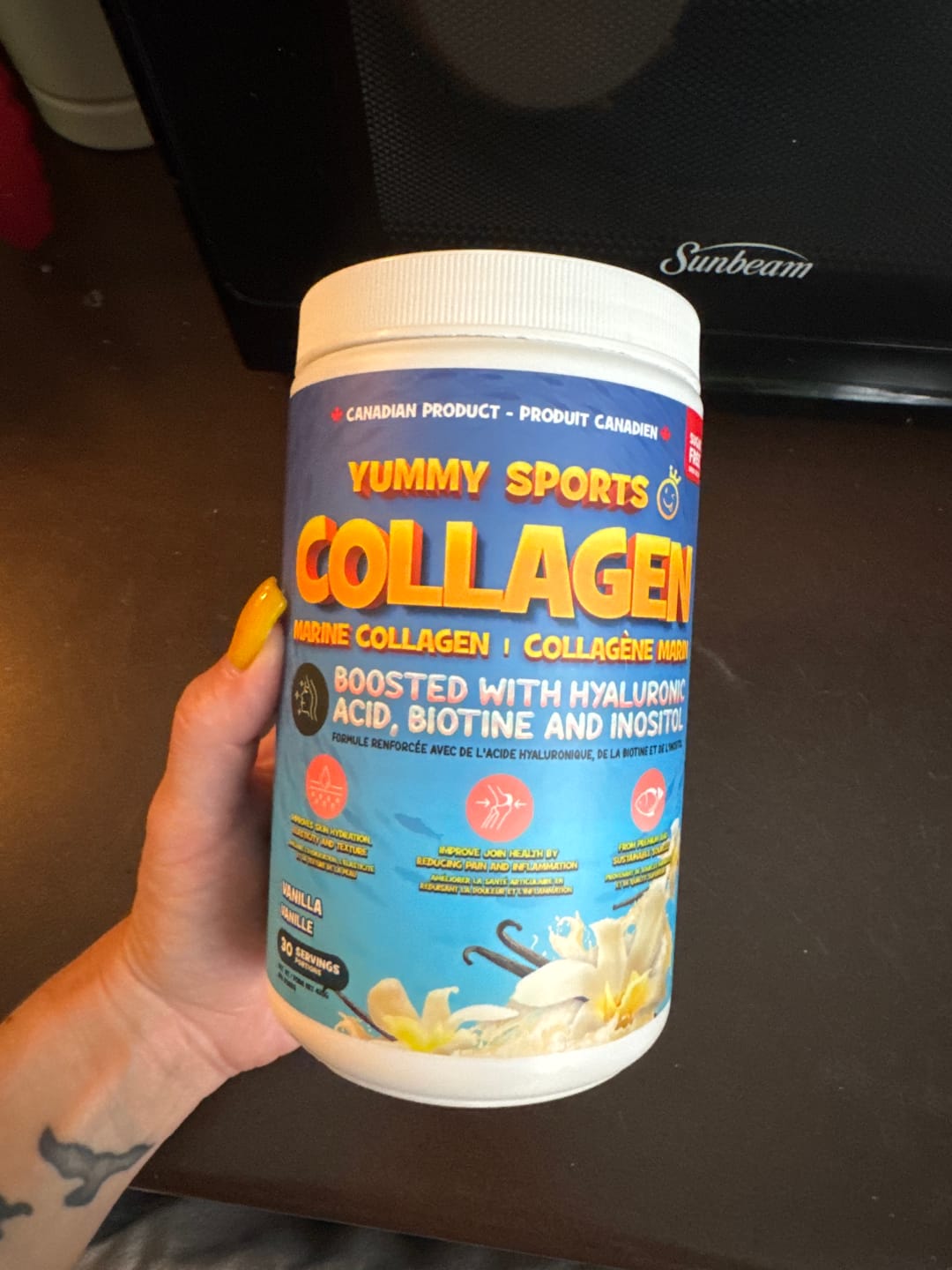 Customer photo review of Yummy Sports - Collagène marin + 435g