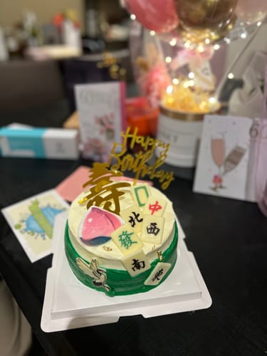 Melissa Y. review of LONGEVITY CAKE WITH MAHJONG image 1 out of 1