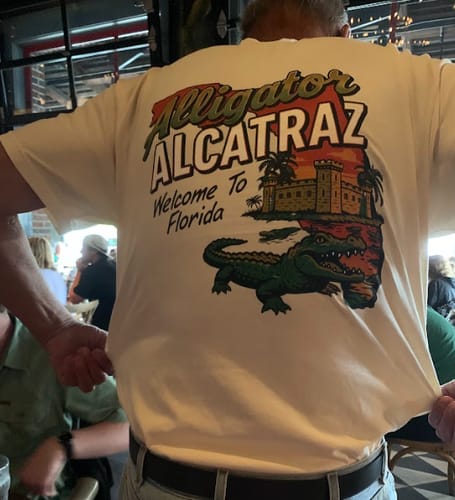 Customer photo review of Alligator Alcatraz T-Shirt