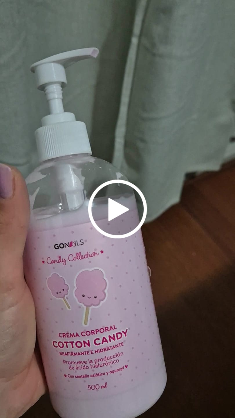 Customer video review of Crema de Cuerpo Reafirmante e Hidratante Cotton Candy 500 ml