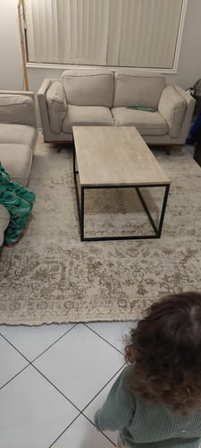 Customer photo review of Cordelia Skala Distressed Vintage Beige Rug