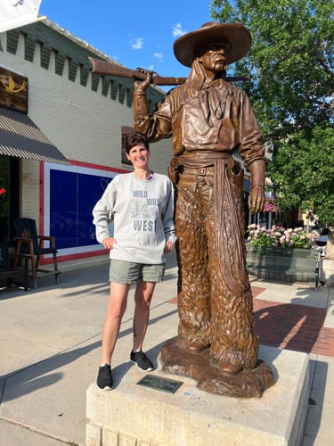 Customer photo review of Wild Wild West Graphic Crewneck