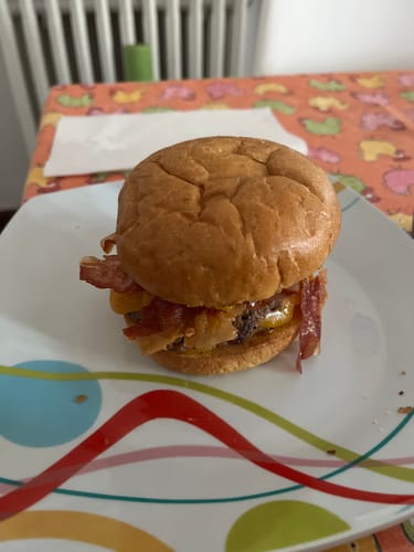 Customer photo review of SMASH BOX con Rub per smash burger e Classic Potato Rolls