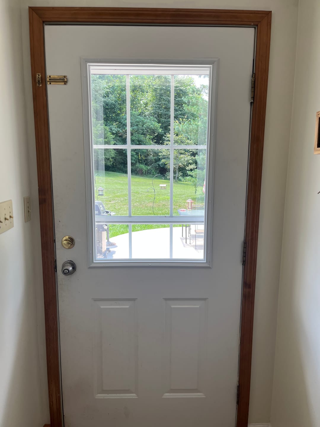 Customer photo review of Clear 1 Lite Glass and Frame Kit (Half Lite)