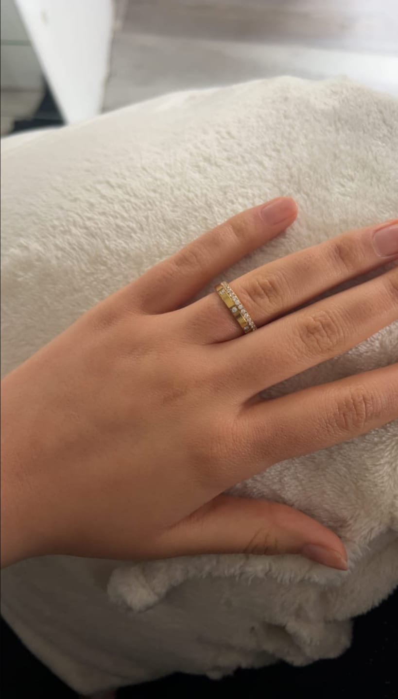 Customer photo review of Shine Ring | 18K vergoldet