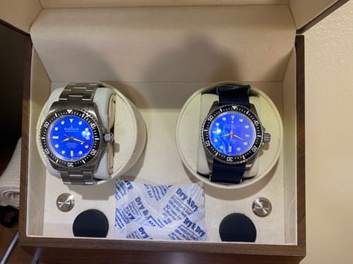 Customer photo review of Oceaneva Deep Marine Explorer II Titanium Limited Edition 1250M