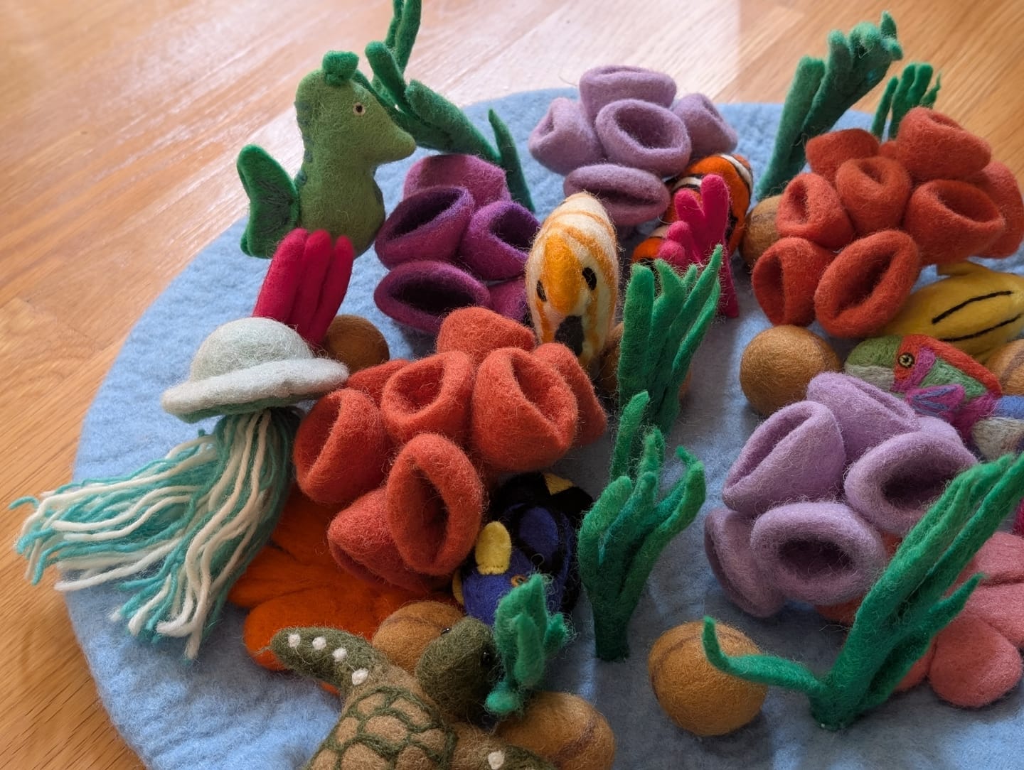 Customer photo review of Felt Green Sea Turtle