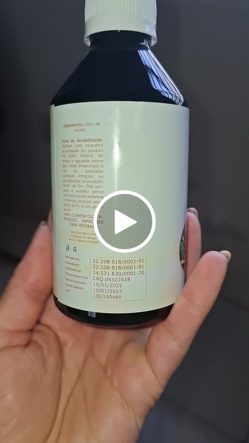 Customer video review of Óleo de Jojoba