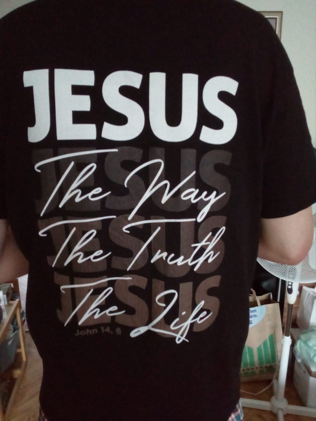 Customer photo review of Jesus Way Truth Life - Oversize Shirt