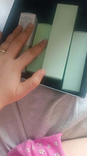 Customer photo review of Crème Hydratante Éclat au Thé Vert
