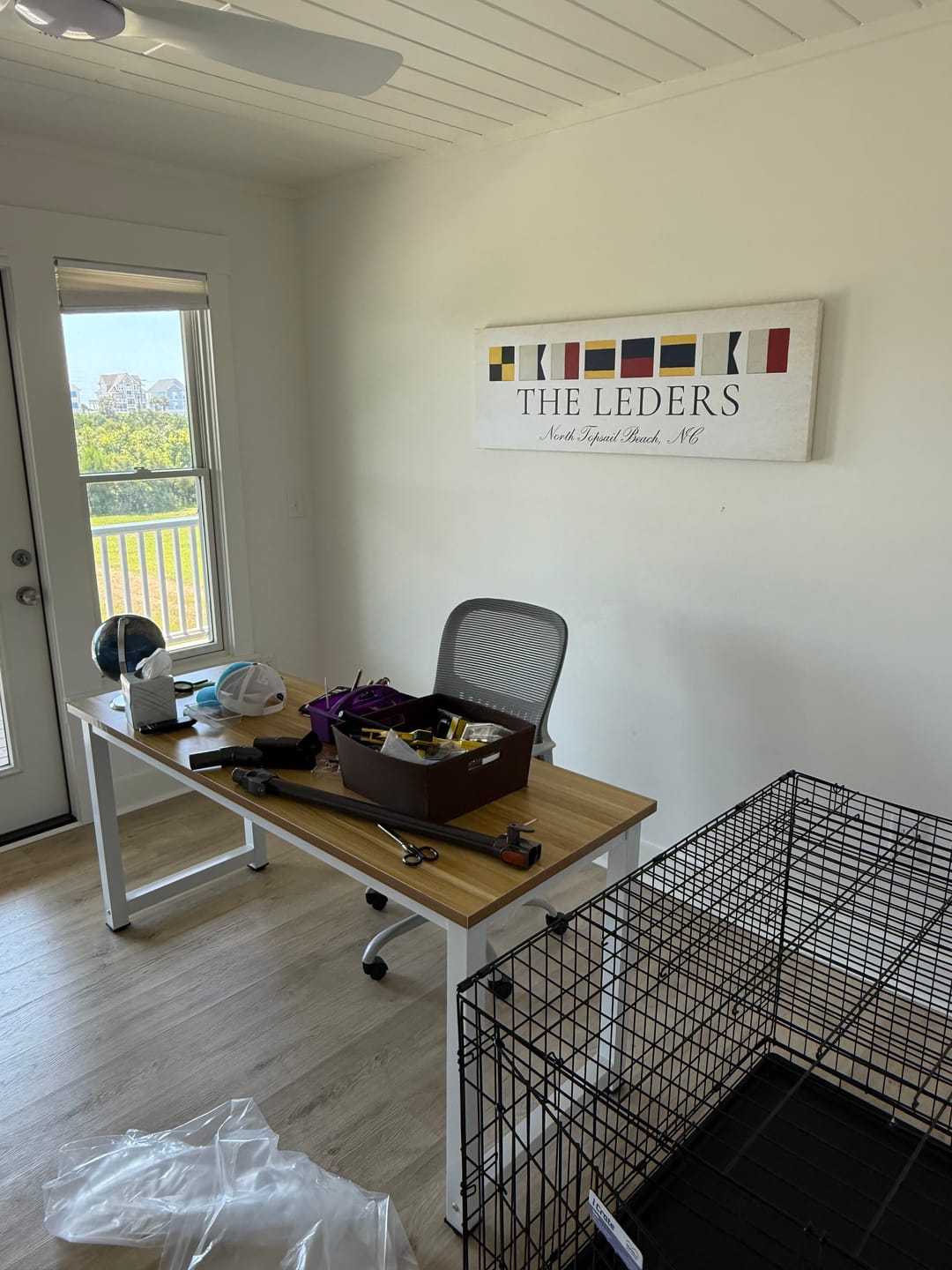 Customer photo review of Personalized Nautical Flags Wall Decor