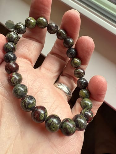 Customer photo review of Bloodstone Bracelet