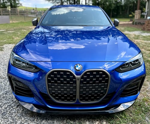 Customer photo review of Fits 2021-2025 BMW G22/G23 430i/M440i CSL Style Real Carbon Fiber Front Lip Spoiler