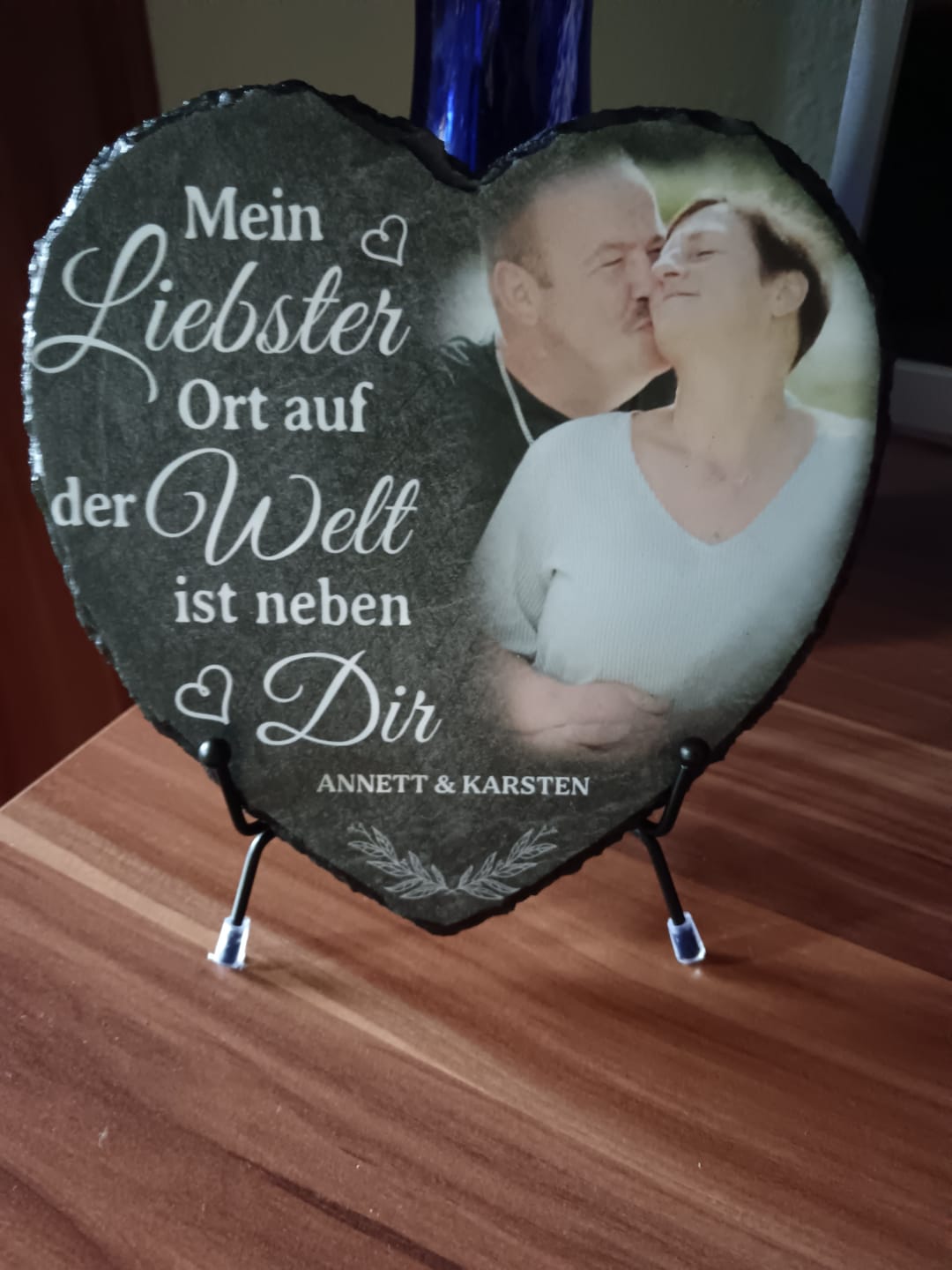 Customer photo review of Neben dir - Paar-Schieferherz