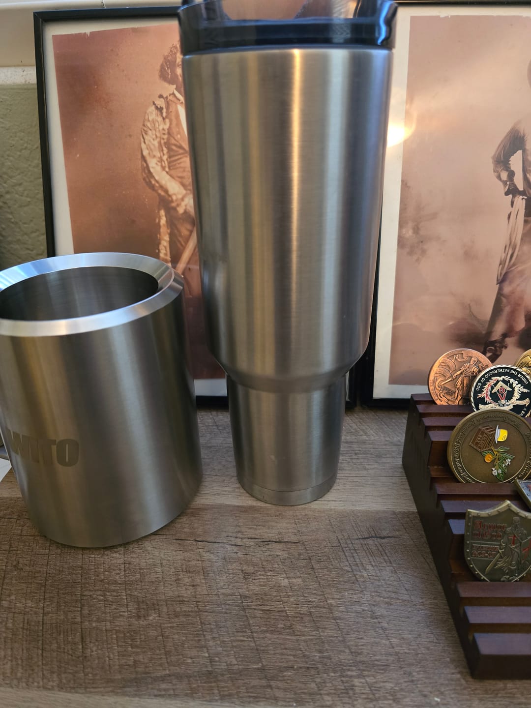 Customer photo review of 3lb HEAVY* Tumbler | 40oz. Weighted Tumbler