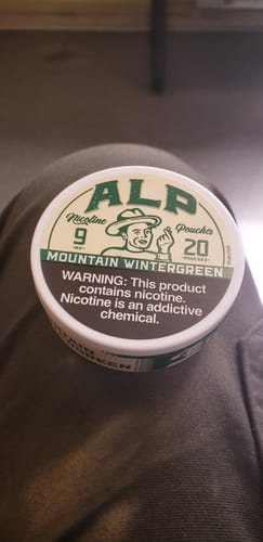 Customer photo review of Mountain Wintergreen Nicotine Pouches