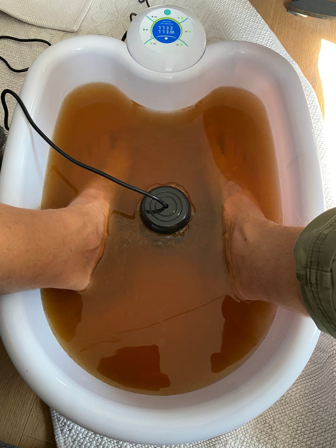 Customer photo review of Original - Wellzell Fußbad - Fußbad -  Elektrolyse Fußbad
