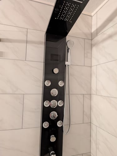 Customer photo review of Zen Falls™ Shower Unit | The Calming Shower