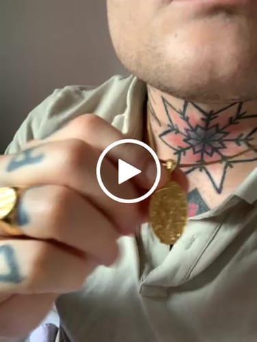 Customer video review of Life And Death Double Sided Necklace