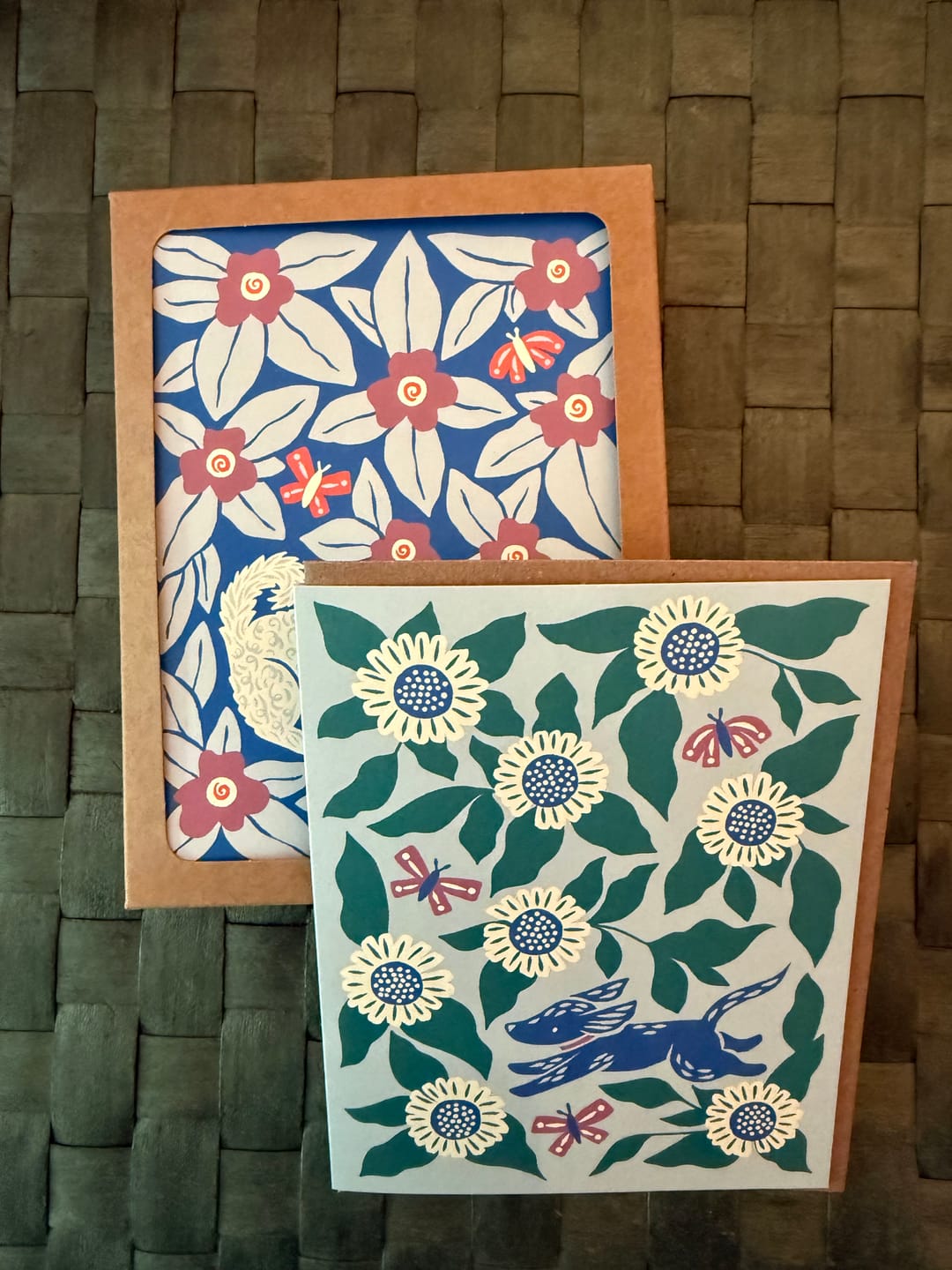 Customer photo review of Dogs & Blooms Assorted Card Set