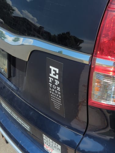 Customer photo review of Print Custom Bumper Stickers