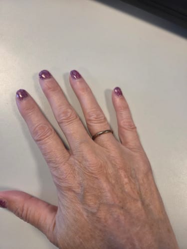 Customer photo review of Limited Edition 4 - Reflective Purple Dipping Powder