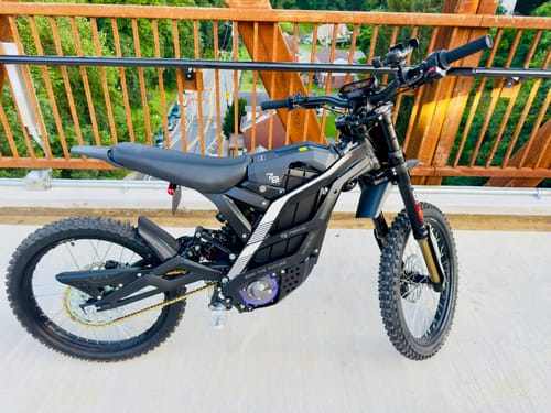 Customer photo review of 79Bike Falcon Pro, 72V Electric Dirt Bike