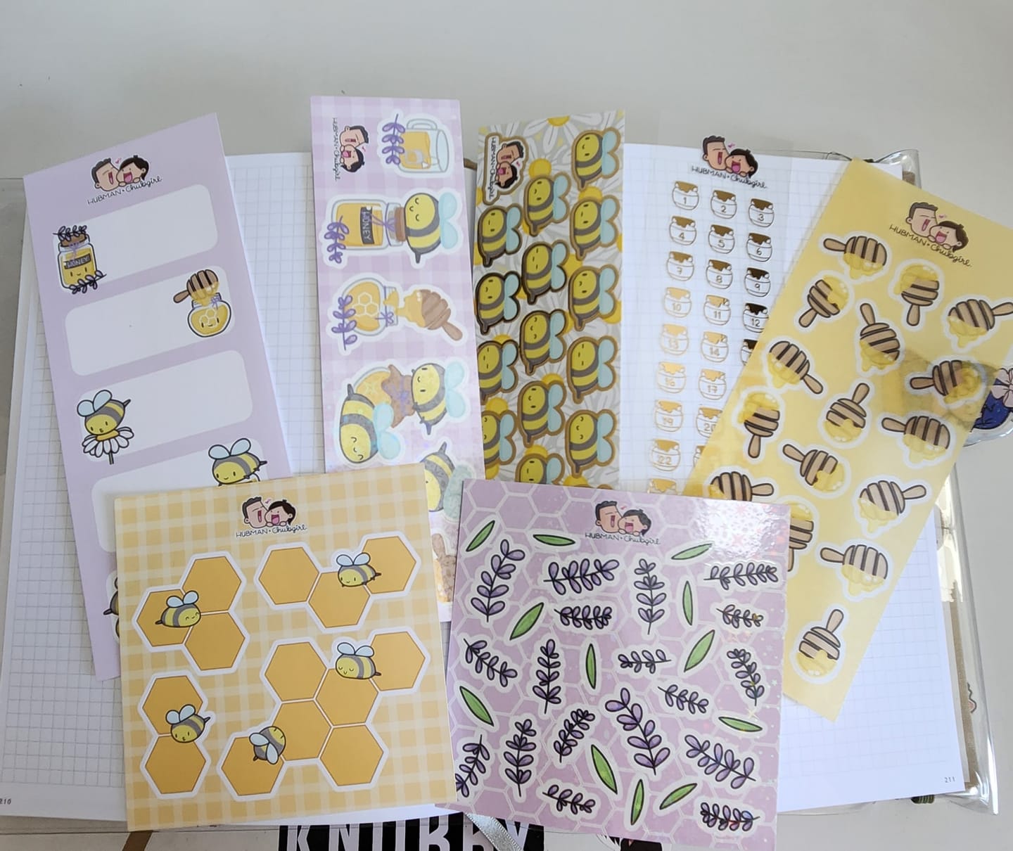 Customer photo review of Honey Lavender Variety Sticker Pack