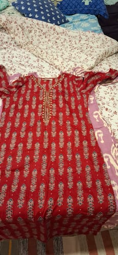 Customer photo review of "Sheenam" Ikat Cotton kurta