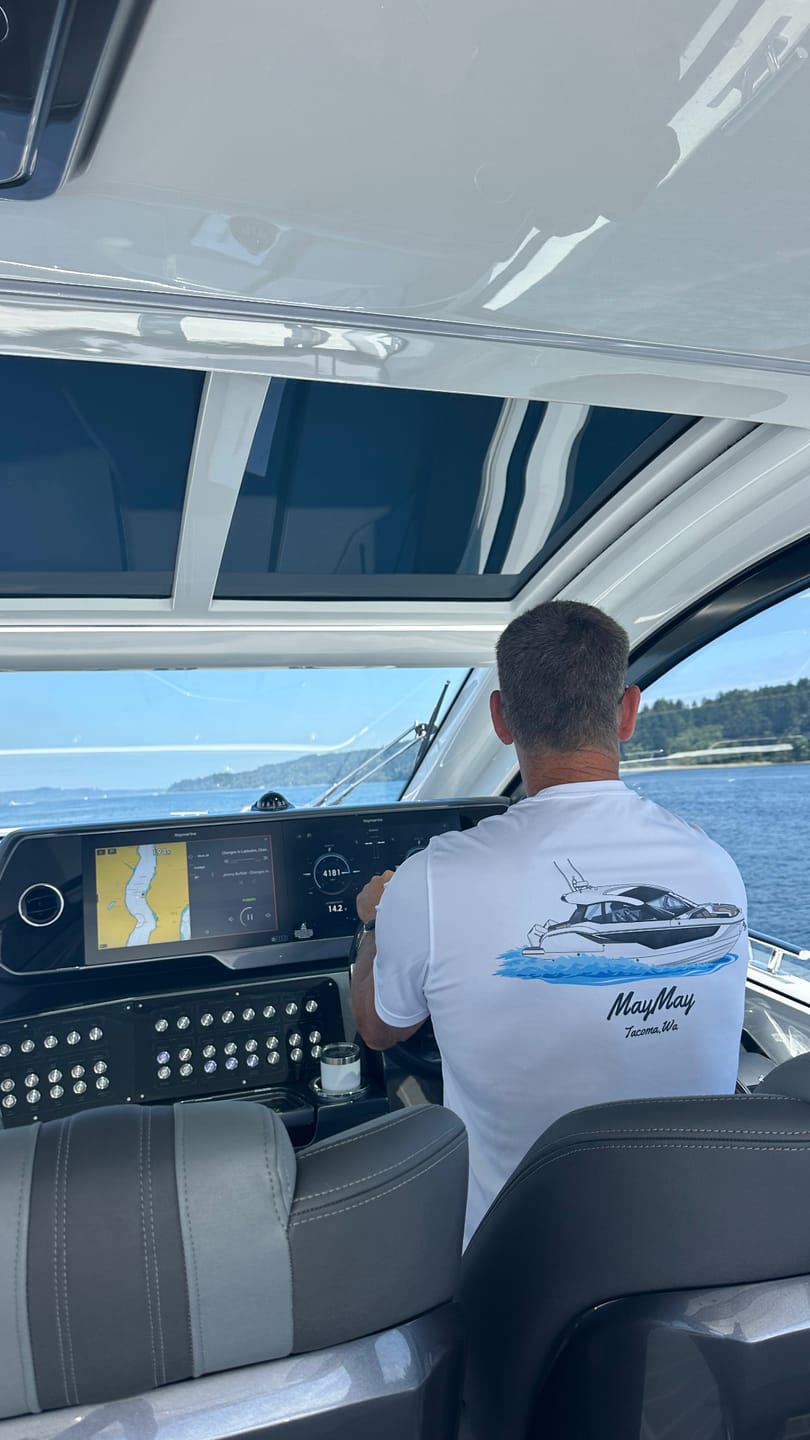 Customer photo review of Dri-Fit Custom Boat Shirts - Short Sleeve