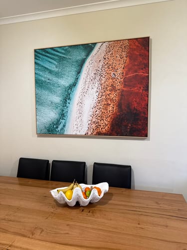 Customer photo review of Sand to Sea WA | LS | Framed Canvas Art Print