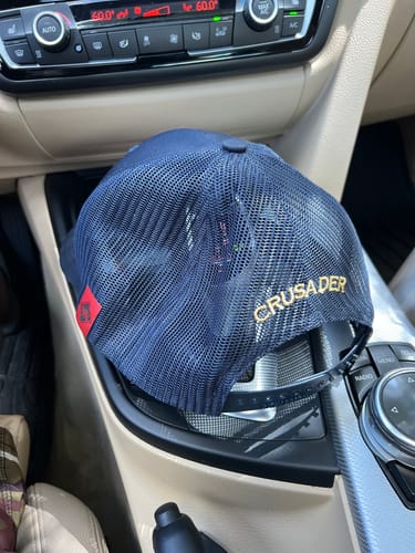 Customer photo review of SNAPBACK HOSE HAT WITH CUSTOM BACK OF HAT