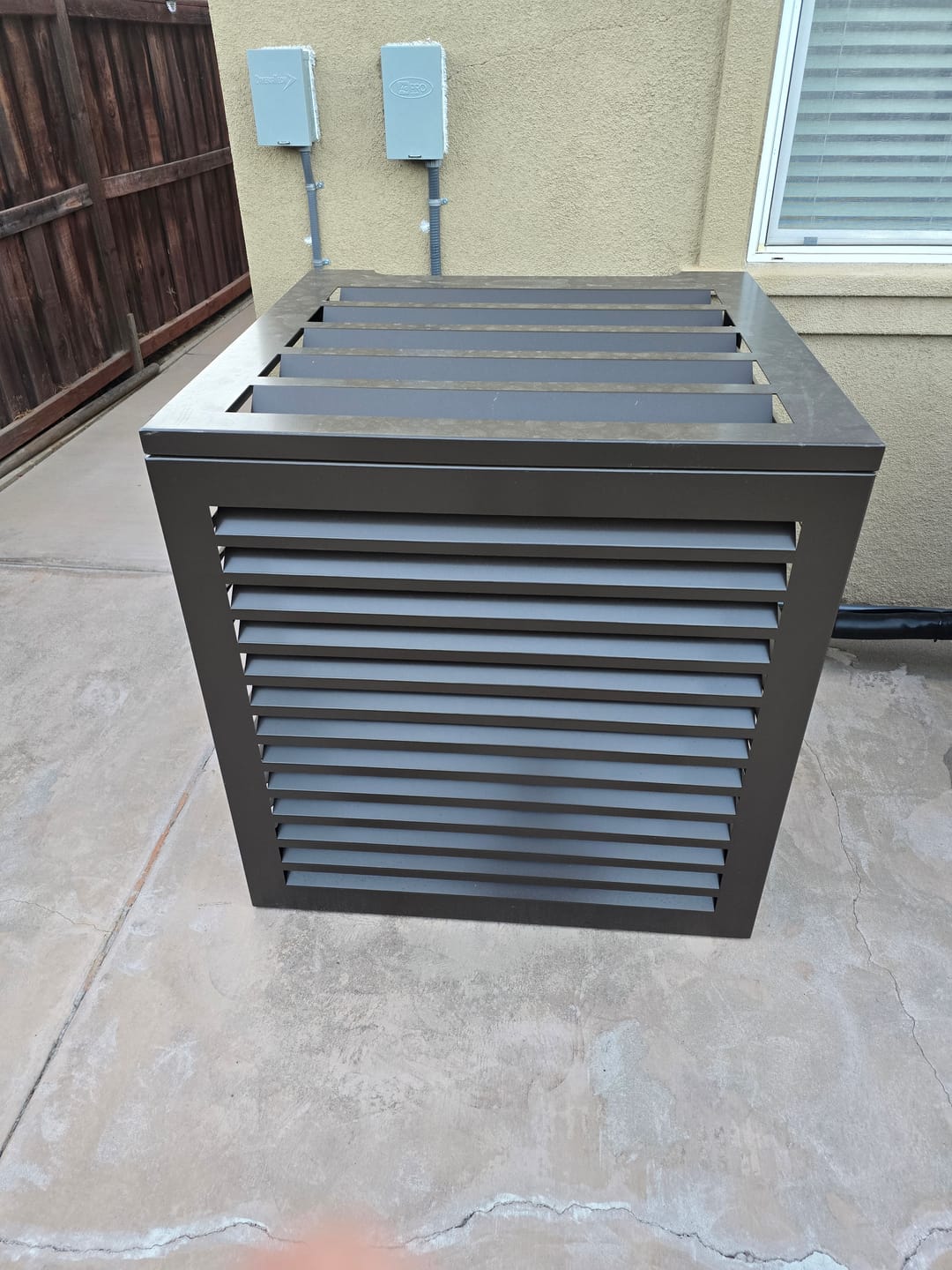 Customer photo review of Central AC Cover - Bronze