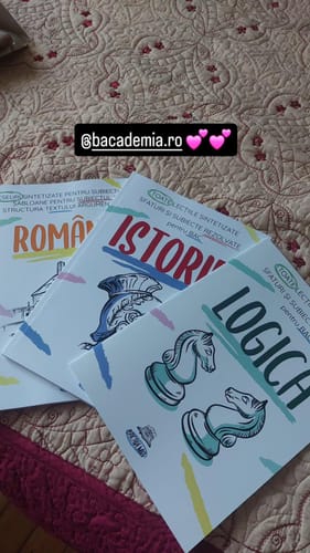 Recenzie cu fotografie de la un client despre Pachet Bacalaureat (Română + Istorie + Logică) Bacademia