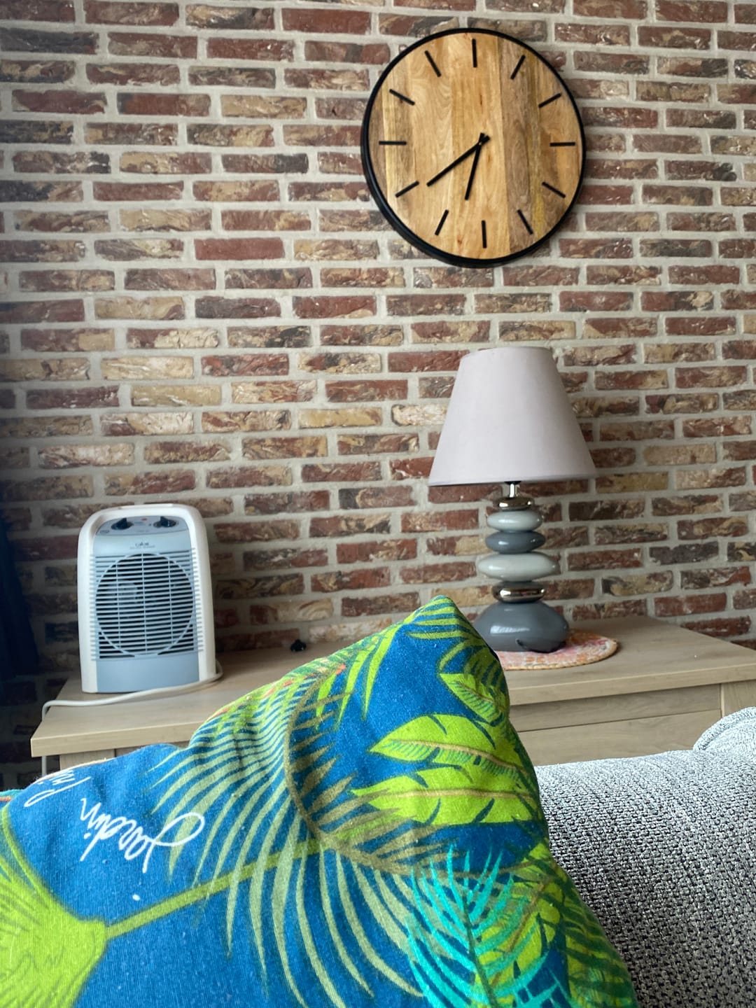 Customer photo review of Klok Wandklok industrieel | Mangohout Staal | ø 50cm / ø 41cm