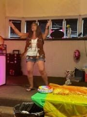 Customer photo review of Hippie Leather Fringe Vest