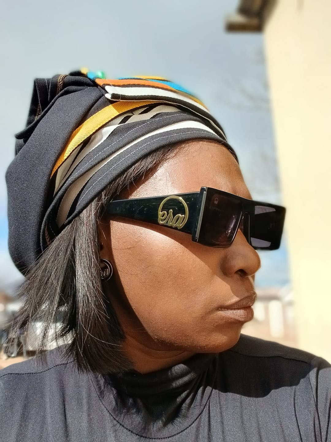Customer photo review of Black Iconic Sunglasses