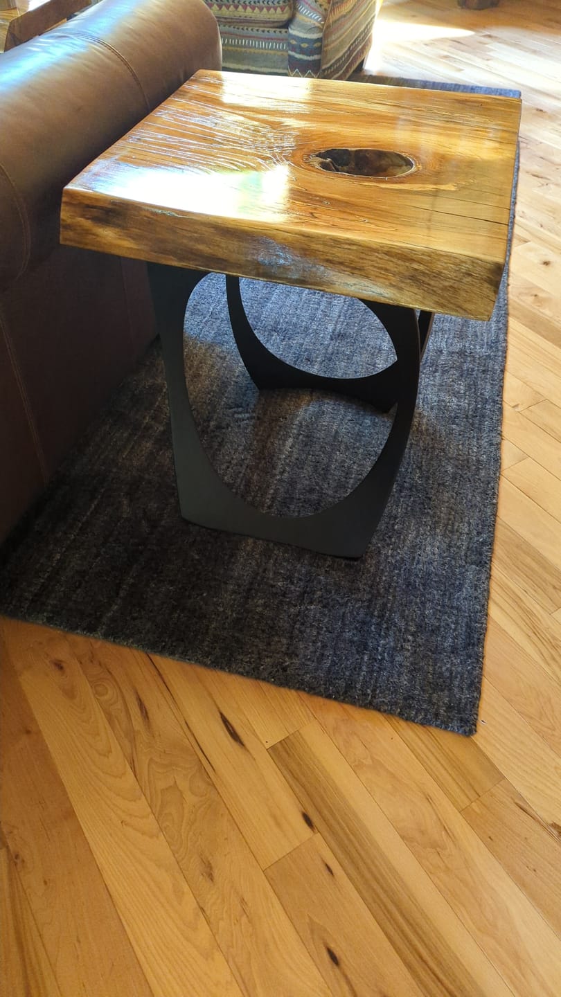 Customer photo review of End Table Legs 218 Cleo 20H Unique Metal Furniture