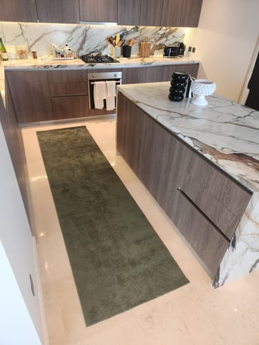 Customer photo review of Karaca Cashmere Carpet 7/24 All Seasons Plum Green 80X300 Cm 200.19.01.0843