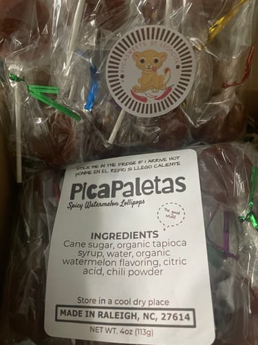 Customer photo review of Spicy Watermelon Lollipops