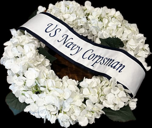 Customer photo review of Quick Order 4.25" Premium Sewn Satin Fabric Sash