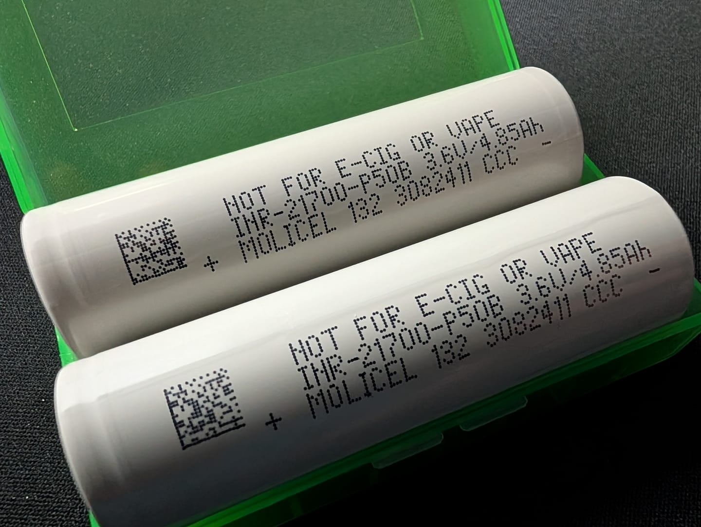 Customer photo review of Molicel P50B 21700 5000mAh 60A Battery
