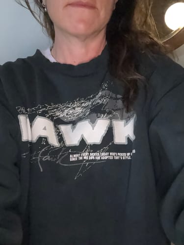 Customer photo review of Vintage Tony Hawk Sweatshirt (L)